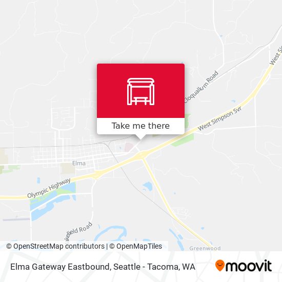 Elma Gateway Eastbound map