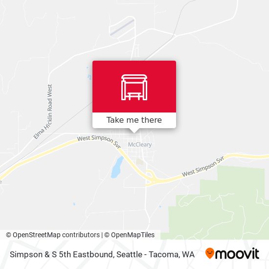 Mapa de Simpson & S 5th Eastbound