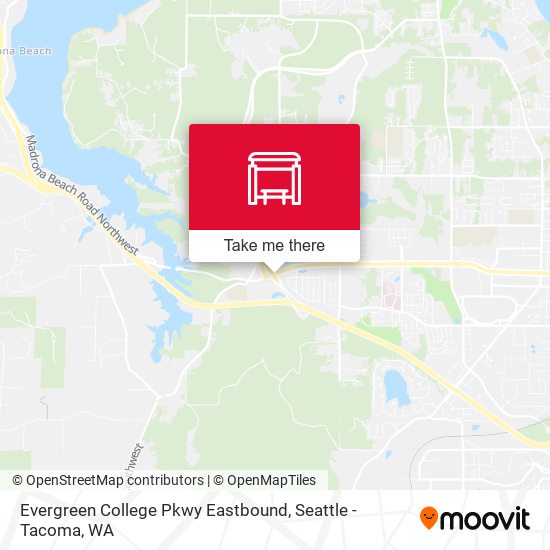 Evergreen College Pkwy Eastbound map