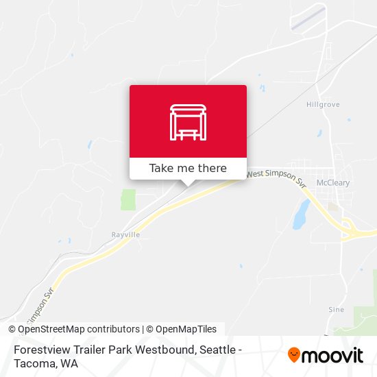 Forestview Trailer Park Westbound map