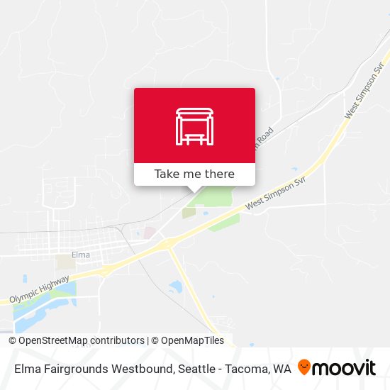 Elma Fairgrounds Westbound map