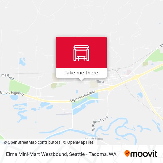 Elma Mini-Mart Westbound map