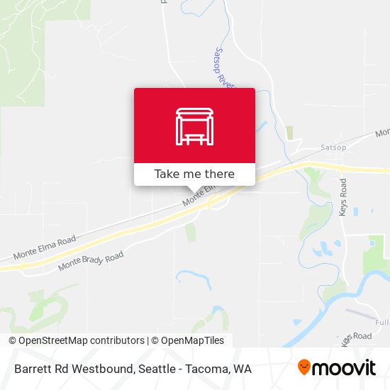 Barrett Rd Westbound map