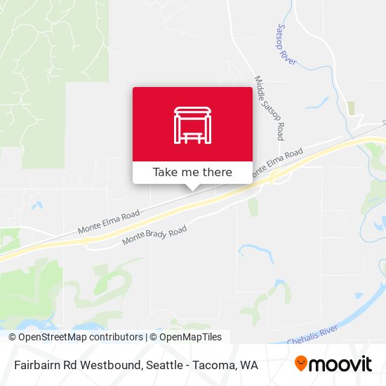 Fairbairn Rd Westbound map