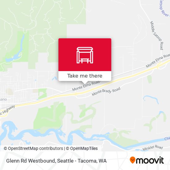 Glenn Rd Westbound map