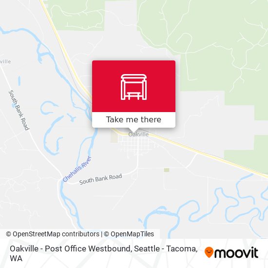 Mapa de Oakville - Post Office Westbound