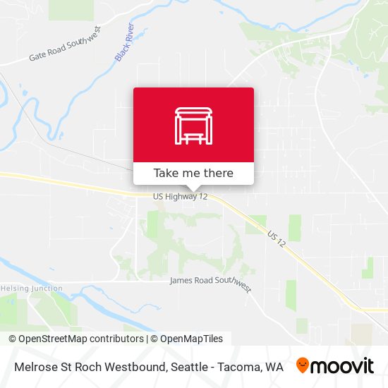 Melrose St Roch Westbound map