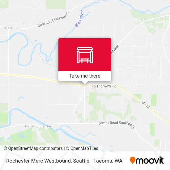 Rochester Merc Westbound map