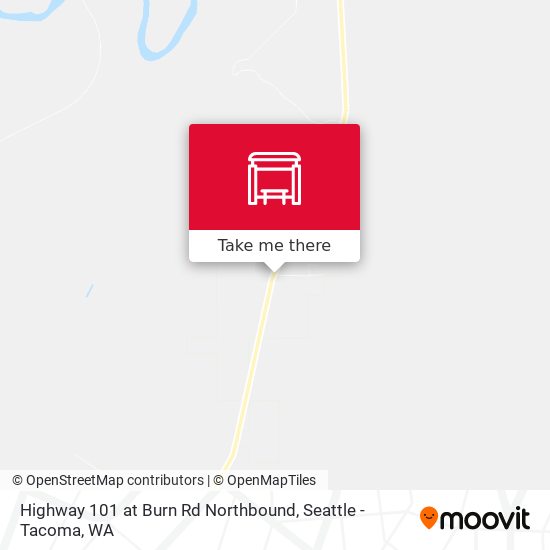 Highway 101 at Burn Rd Northbound map