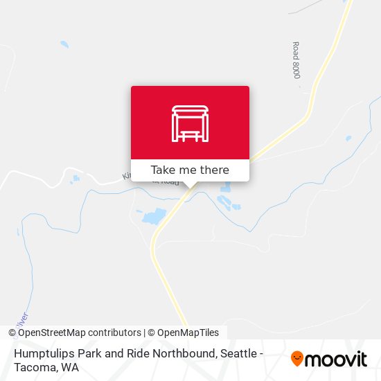 Humptulips Park and Ride Northbound map