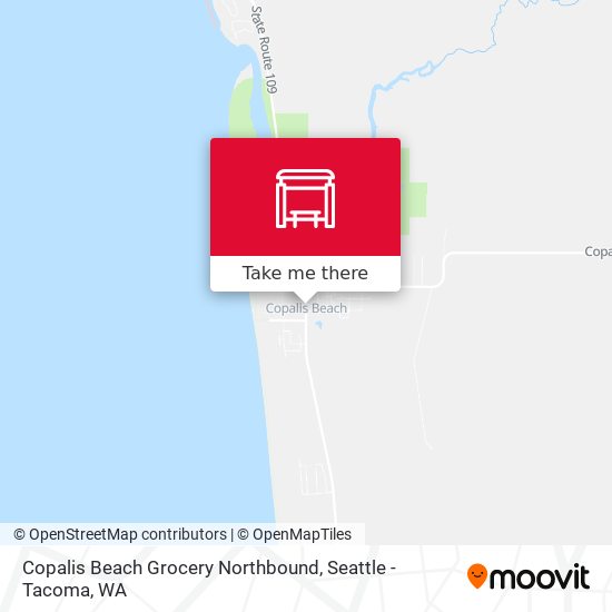 Copalis Beach Grocery Northbound map