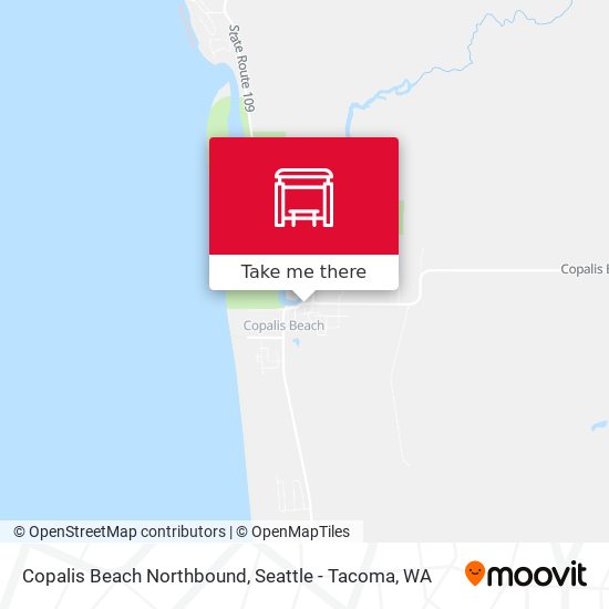 Mapa de Copalis Beach Northbound
