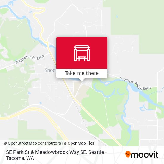 SE Park St & Meadowbrook Way SE map