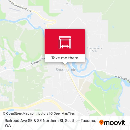 Railroad Ave SE & SE Northern St map