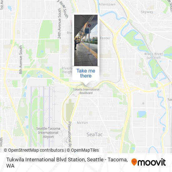 Mapa de Tukwila International Blvd Station