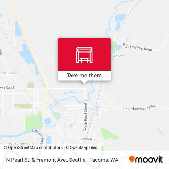 N Pearl St. & Fremont Ave. map