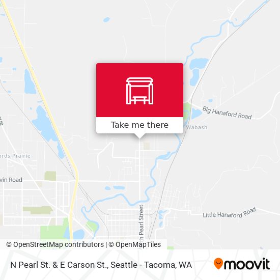 N Pearl St. & E Carson St. map