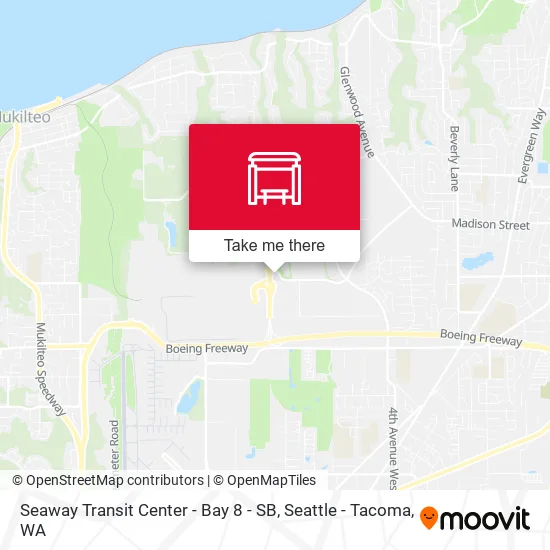 Mapa de Seaway Transit Center - Bay 8 - SB