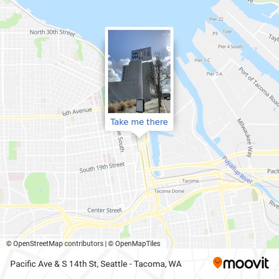 Mapa de Pacific Ave & S 14th St