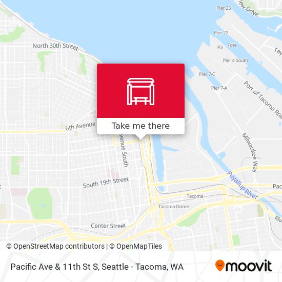 Pacific Ave & 11th St S map