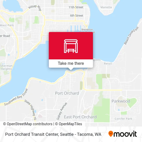 Port Orchard Transit Center map
