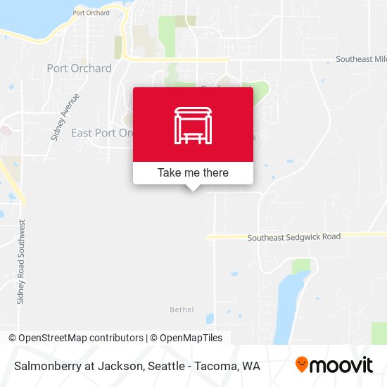 Salmonberry at Jackson map