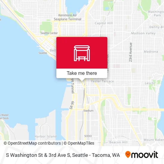 Mapa de S Washington St & 3rd Ave S