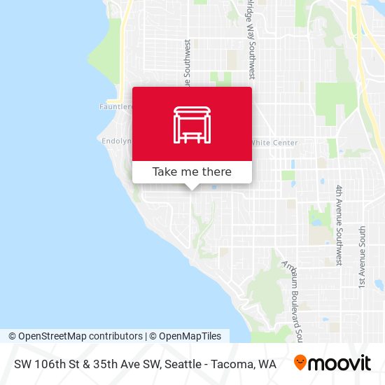 SW 106th St & 35th Ave SW map