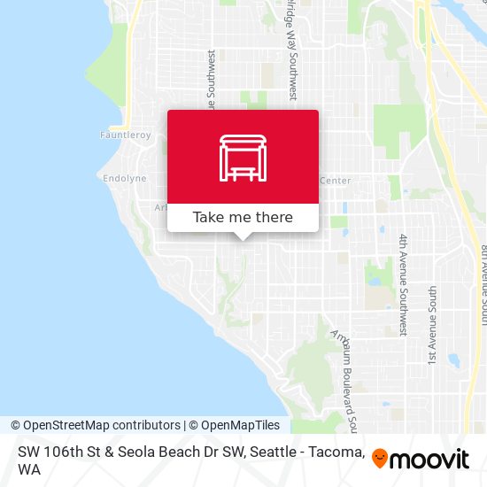 Mapa de SW 106th St & Seola Beach Dr SW