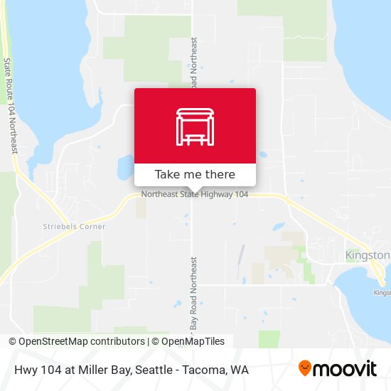 Hwy 104 at Miller Bay map