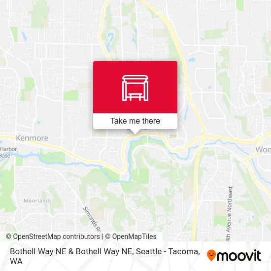 Bothell Way NE & Bothell Way NE map