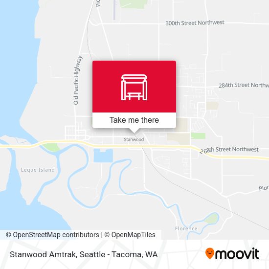 Mapa de Stanwood Amtrak