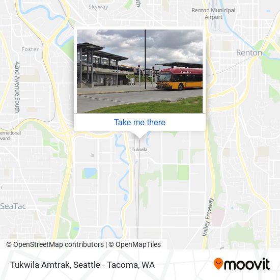 Mapa de Tukwila Amtrak