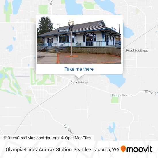 Mapa de Olympia-Lacey Amtrak Station