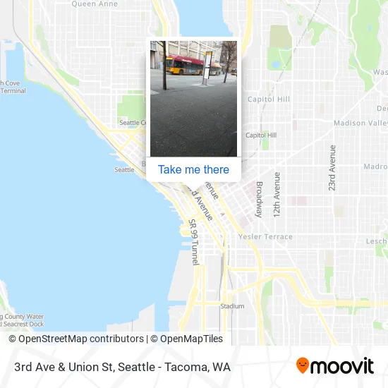 3rd Ave & Union St map