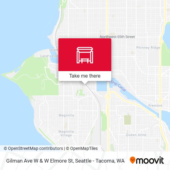 Gilman Ave W & W Elmore St map