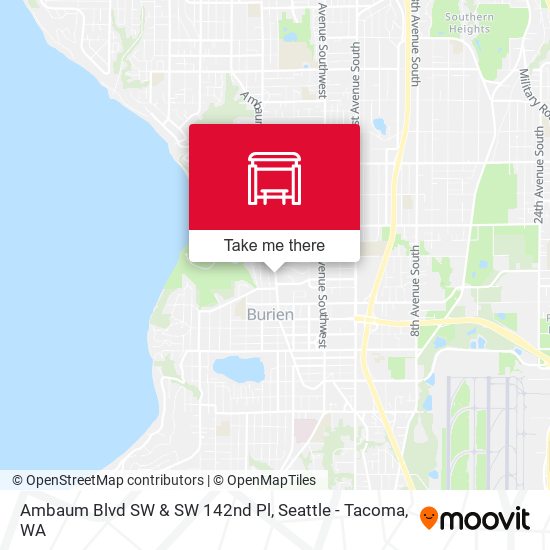 Ambaum Blvd SW & SW 142nd Pl map