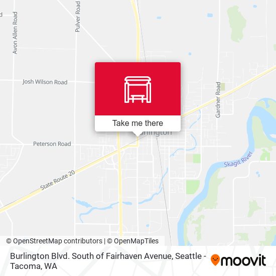 Mapa de Burlington Blvd. South of Fairhaven Avenue