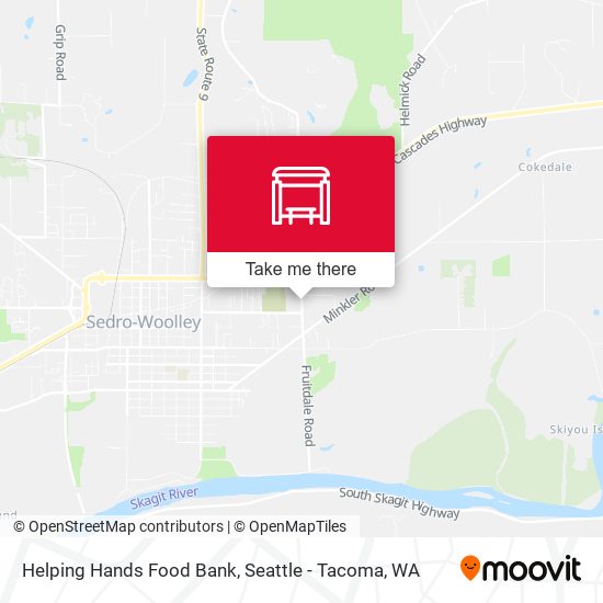 Helping Hands Food Bank map