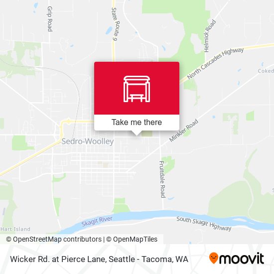 Wicker Rd. at Pierce Lane map