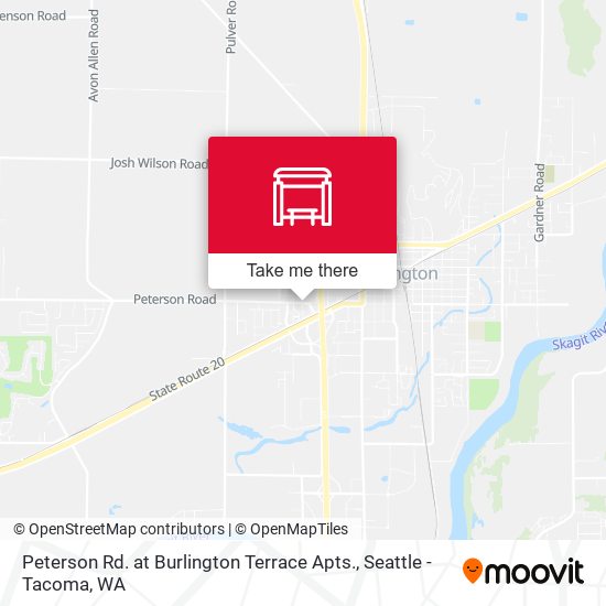 Peterson Rd. at Burlington Terrace Apts. map