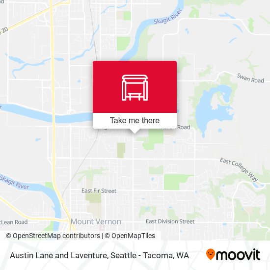 Austin Lane and Laventure map