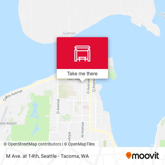 M Ave. at 14th map