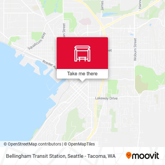 Bellingham Transit Station map