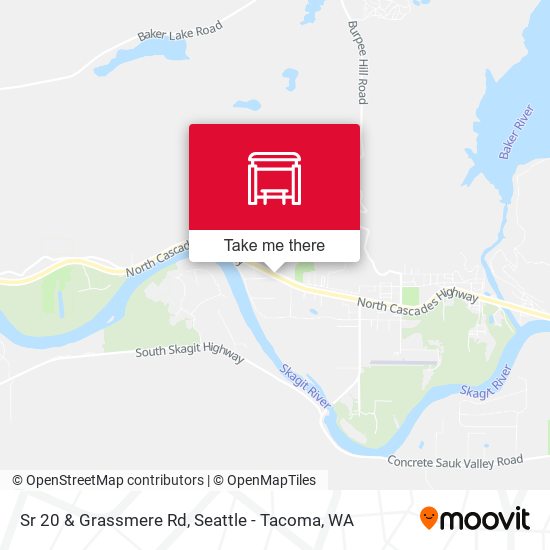 Sr 20 & Grassmere Rd map