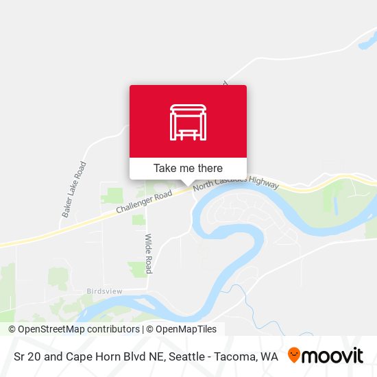 Sr 20 and Cape Horn Blvd NE map