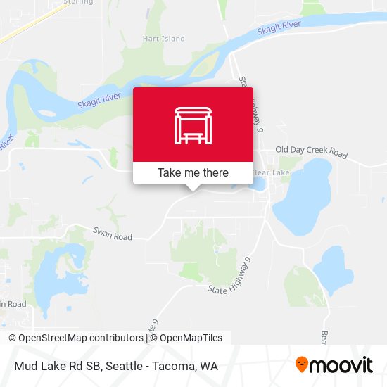 Mud Lake Rd SB map