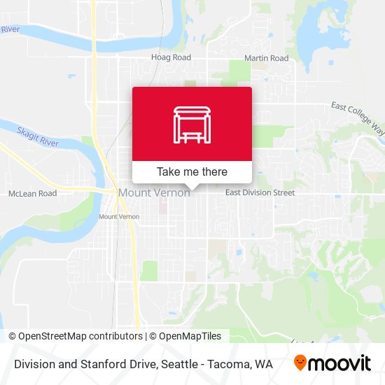 Division and Stanford Drive map
