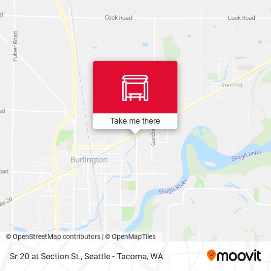 Sr 20 at Section St. map