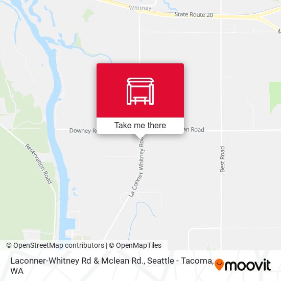 Laconner-Whitney Rd & Mclean Rd. map